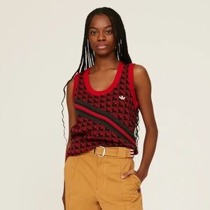 adidas by WALES BONNER Plaid Knit Vest Top